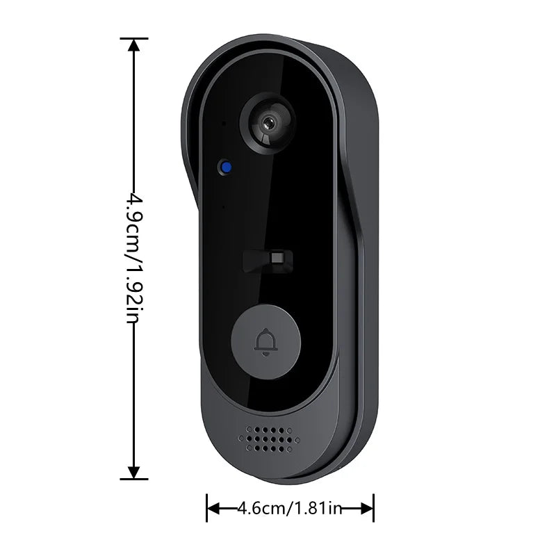 Smart Home WIFI Doorbell With Camera Waterproof 1080P HD IR Night Vision Wireless Doorbell Security Monitor Alarm Video Intercom